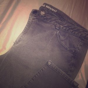 Lane Bryant faded black skinny jeans in size 22S.